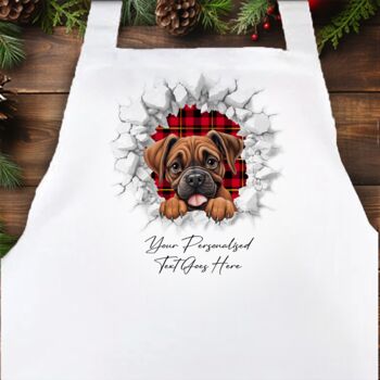 Personalised Christmas Boxer Dog Break Through, 4 of 10