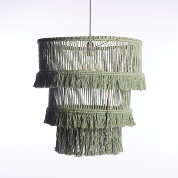Recycled Cotton Three Tier Chandelier Shade, 3 of 9