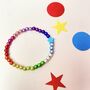 Rainbow Star Bead Bracelet, thumbnail 3 of 8