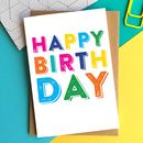 happy birthday colourful greetings card by do you punctuate ...