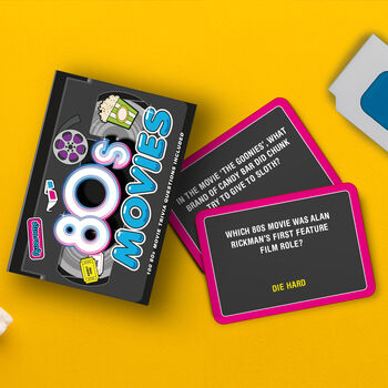100 Movie, Music And Tv Decades Trivia Card Games, 4 of 6