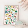 Colourful Tropical Alphabet Print For Children's Room, thumbnail 1 of 4