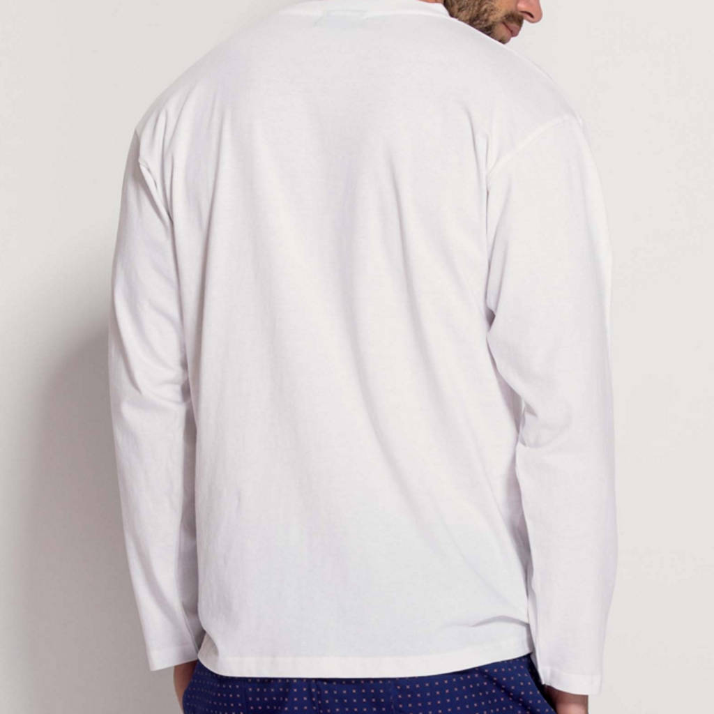 Men's Long Sleeved T Shirt In White By BRITISH BOXERS ...