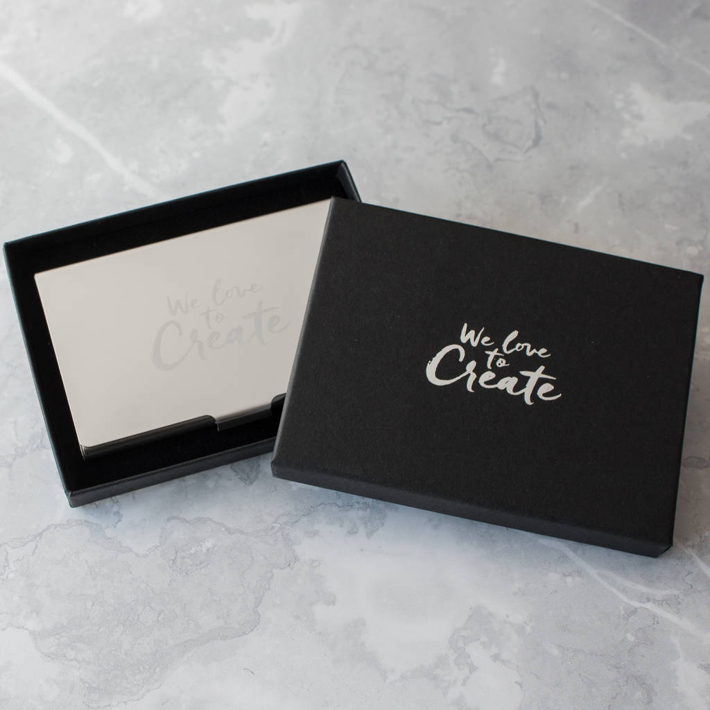 Custom Logo Business Card Case By We Love To Create 