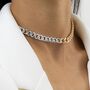 Silver And Gold Plated Two Colour Curb Chain Necklace, thumbnail 10 of 11