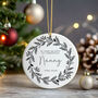 Christmas Personalised Memorial Bauble Keepsake, thumbnail 2 of 4