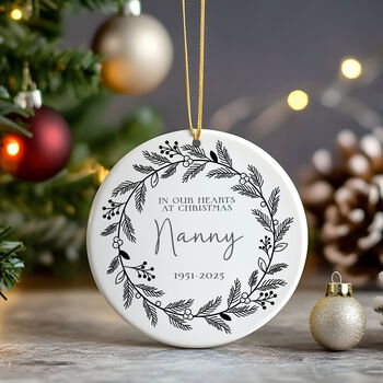 Christmas Personalised Memorial Bauble Keepsake, 2 of 4