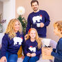 Personalised Family Polar Bear Christmas Jumpers, thumbnail 1 of 5