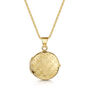 Italian Vine Round Locket – 18 K Gold Plated, thumbnail 1 of 6