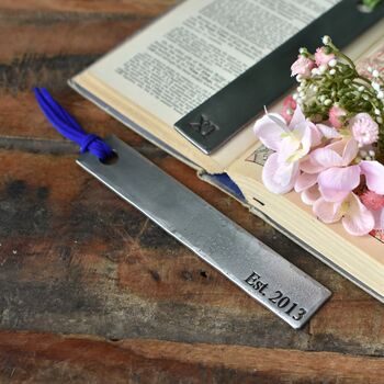 Steel Metal Bookmark For 11th Wedding Anniversary, 3 of 11