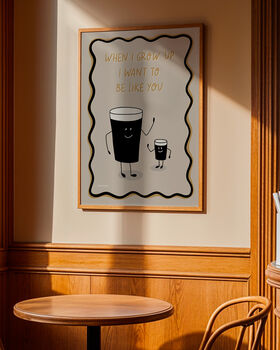 Guinness Dad And Baby Guinness Print, 3 of 8