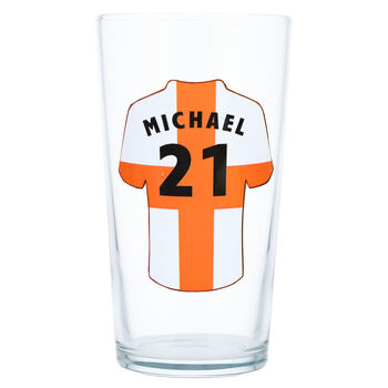 Personalised World Cup Football Printed Pint Glass, 3 of 7
