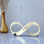 21st Anniversary Gift Brass Infinity Sculpture, thumbnail 2 of 10