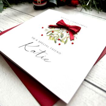 Special Friend Personalised Christmas Card, 4 of 6
