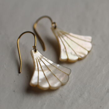 Art Deco Pearl Fan Earrings, 12 of 12