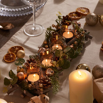 All That Glitters Four Christmas Tealight Holders, 4 of 5