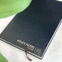 Personalised Gold Lettering Leather Notebook, thumbnail 3 of 5