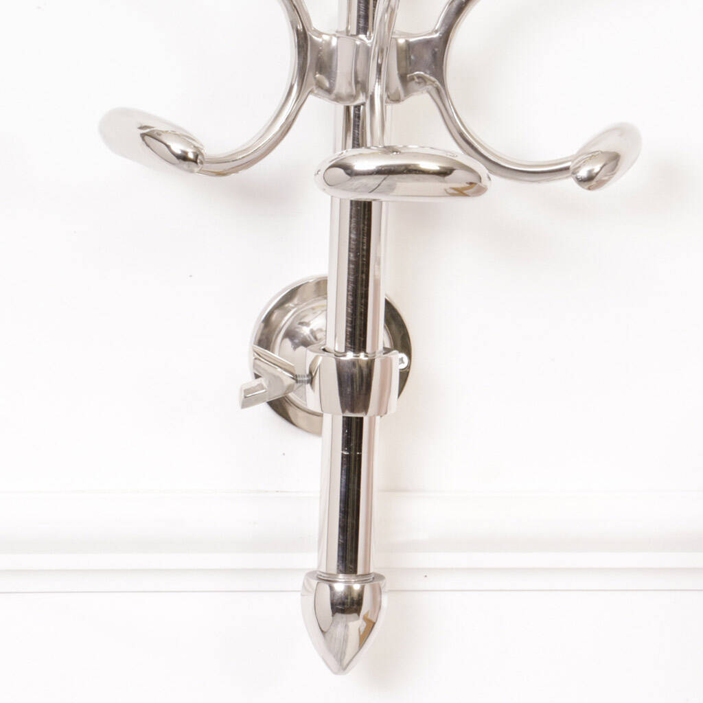 Wall Mounted Modern Chrome Coat Rack By Dibor