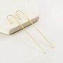 Sterling Silver Minimalist Ear Pin Earrings, thumbnail 5 of 9
