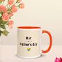 Our First Mother's Day Ceramic Mug White And Orange, thumbnail 1 of 5