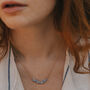 Light Blue Chalcedony Crystal Necklace, thumbnail 3 of 5