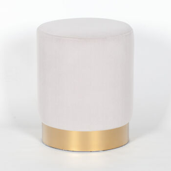 Round Stool In Pink Or White, 6 of 6