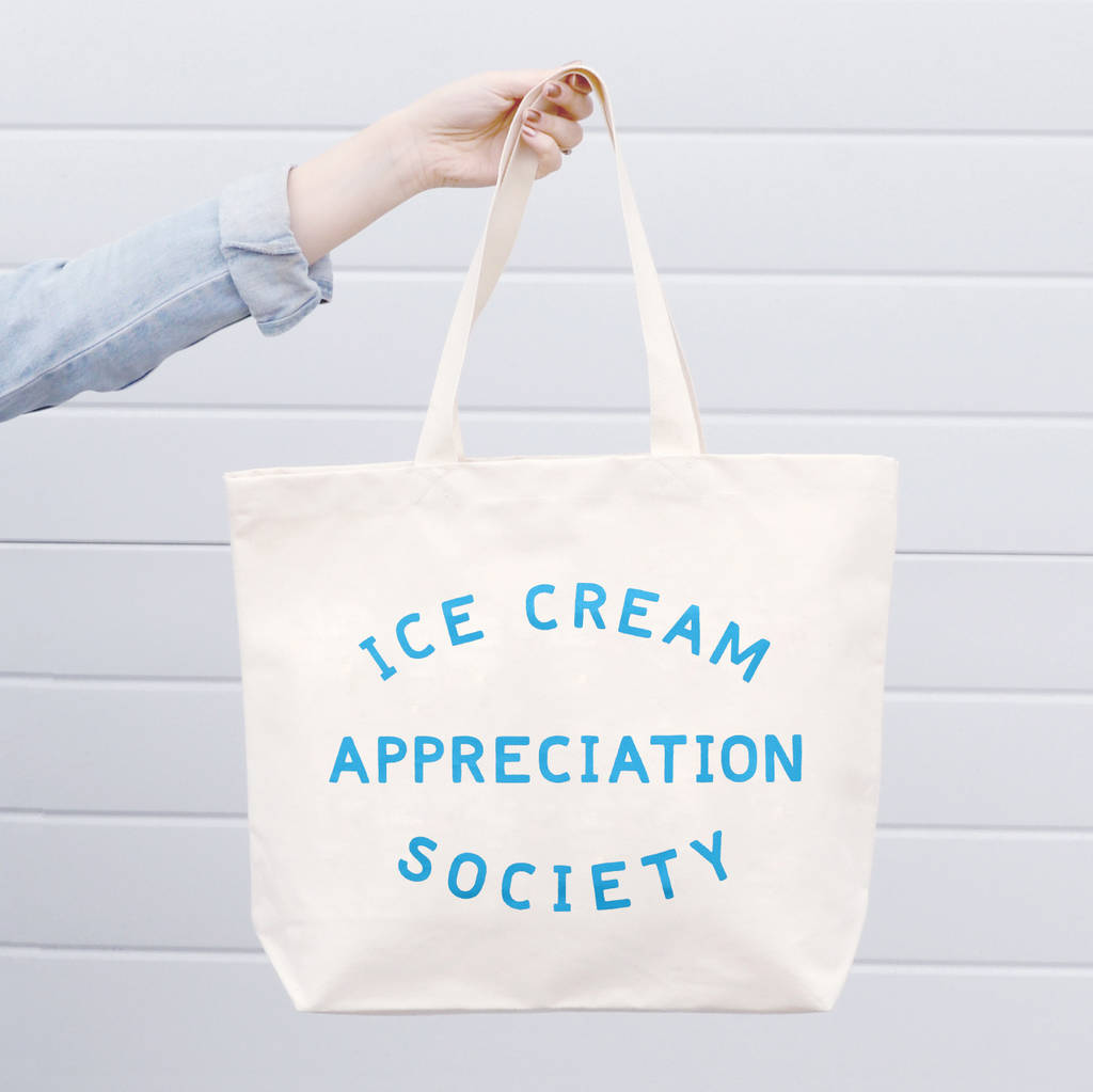 'Ice Cream Appreciation Society' Canvas Bag, 1 of 5