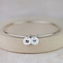 Sterling Silver Dinky Charm Bangle, thumbnail 3 of 7