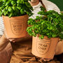Personalised Daddy And Me Plant Pots, thumbnail 1 of 3