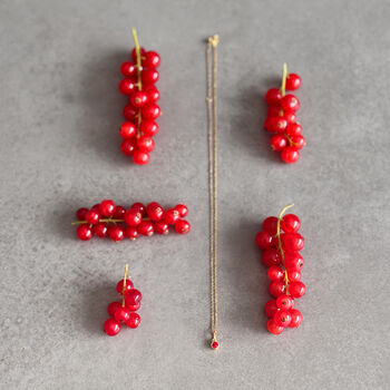 July Birthstone Necklace – Ruby, 4 of 5