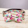 The Clifton Multi Rainbow Floral Dog Collar Bow Tie, thumbnail 2 of 4