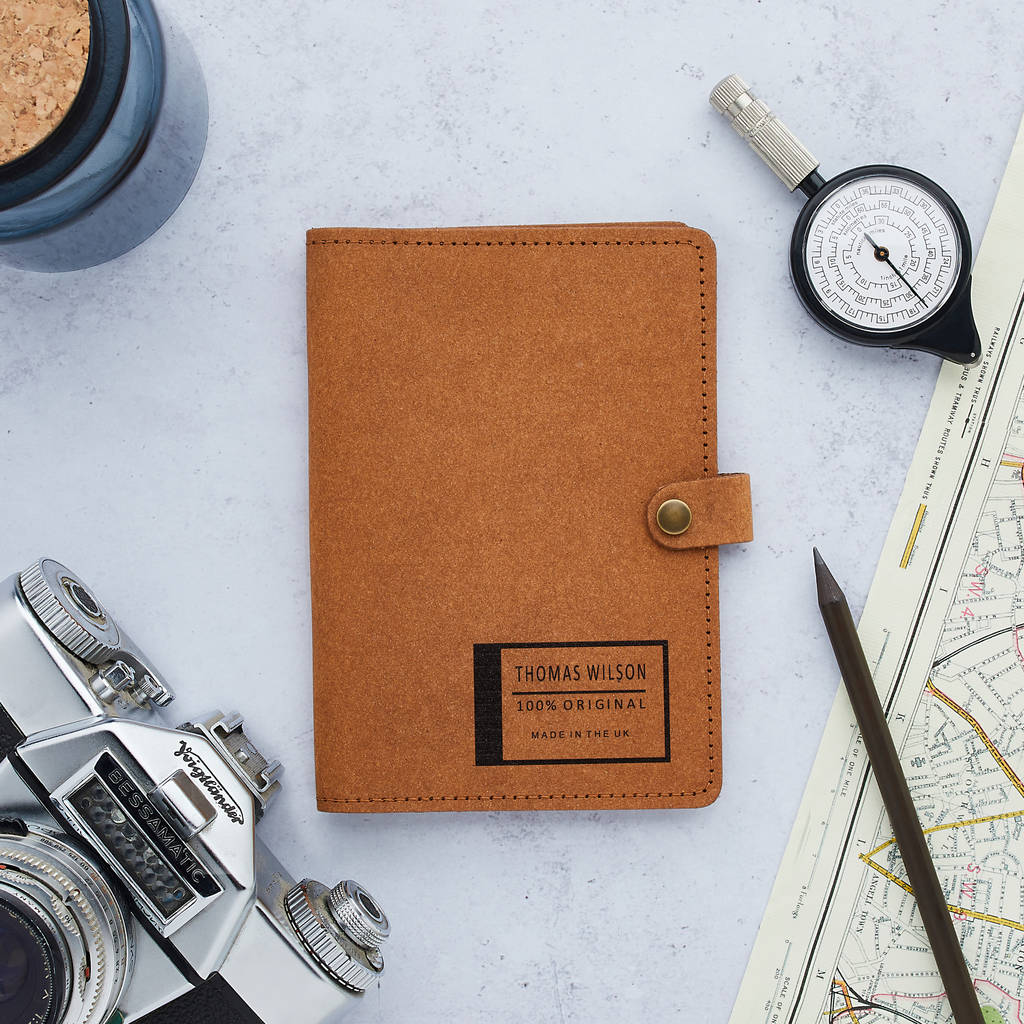 recycled leather passport cover 100 original by tillyanna