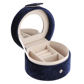 Personalised Luxury Midnight Blue Jewellery Box, 2 of 5