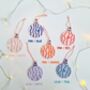Personalised Patterned Pastel Christmas Decoration, thumbnail 4 of 4