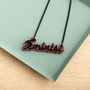 Personalised Double Layered Script Name Necklace, thumbnail 2 of 6