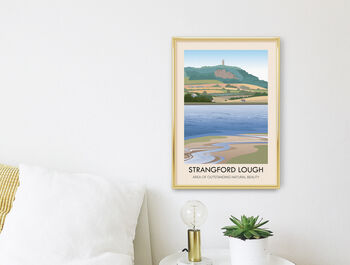 Strangford Lough Aonb Travel Poster Art Print, 2 of 8