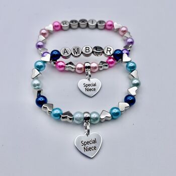 Personalised Niece Charm Bracelet, 3 of 12