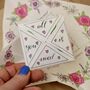 Puzzle Purse Origami Love Token Valentine Card, thumbnail 2 of 10