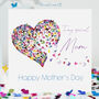 Mother's Day Butterfly Heart Special Mum Card, thumbnail 1 of 12