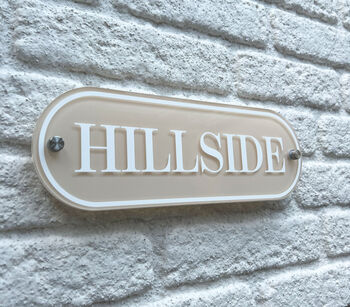 Personalised House Sign Road, Number And Design, 7 of 10