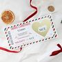 Personalised Naughty Or Nice List Christmas Scratch Reveal Ticket Xmas Eve Kids Stocking Filler Letter From Santa, thumbnail 2 of 10