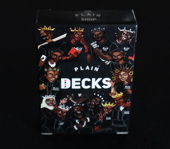 Plain Decks Black Playing Cards, 7 of 9