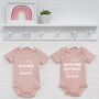 I Love …With My Mummy And Daddy Personalised Babygrows, thumbnail 5 of 9