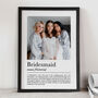 Personalised Bridesmaid Gift, Wedding Thank You, thumbnail 2 of 6