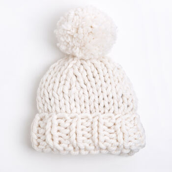 Chunky Bobble Hat Easy Knitting Kit, 4 of 8