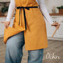Personalised Linen Pottery Apron | Split Leg, thumbnail 8 of 12