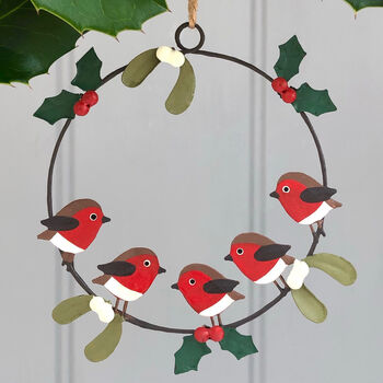 Christmas Robin Family Decoration, 2 of 4