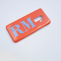 Personalised Terracotta Orange And Blue Phone Case, thumbnail 6 of 8