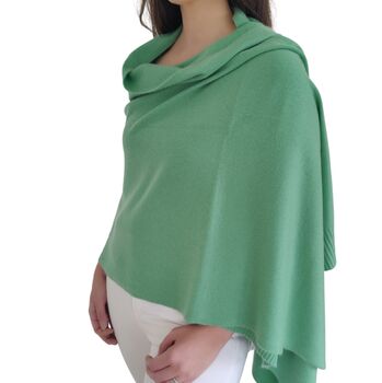 Jade Green 100% Cashmere Wrap Gift Boxed, 3 of 8