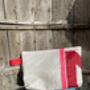 No3 Small Upcycled Versatile Sailcloth Pouch, thumbnail 3 of 7